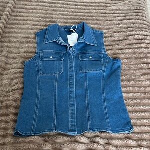 Sanctuary Blue Denim Button Down Shirt